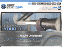 Tablet Screenshot of crossfitsafetyharbor.com